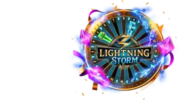 Колесо Lightning Storm с яркими огненными и электрическими эффектами, представляющее бонус в CryptoBoss Casino.